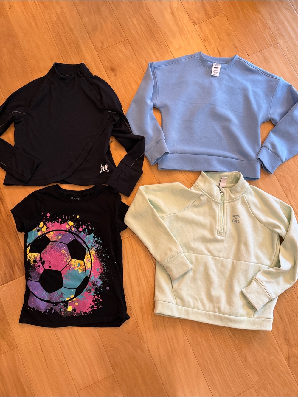 Athleta Mint Green Half-Zip Pullover Sweatshirt